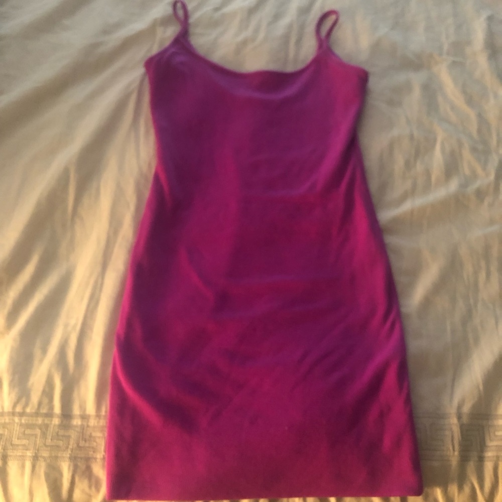 Hot pink dress